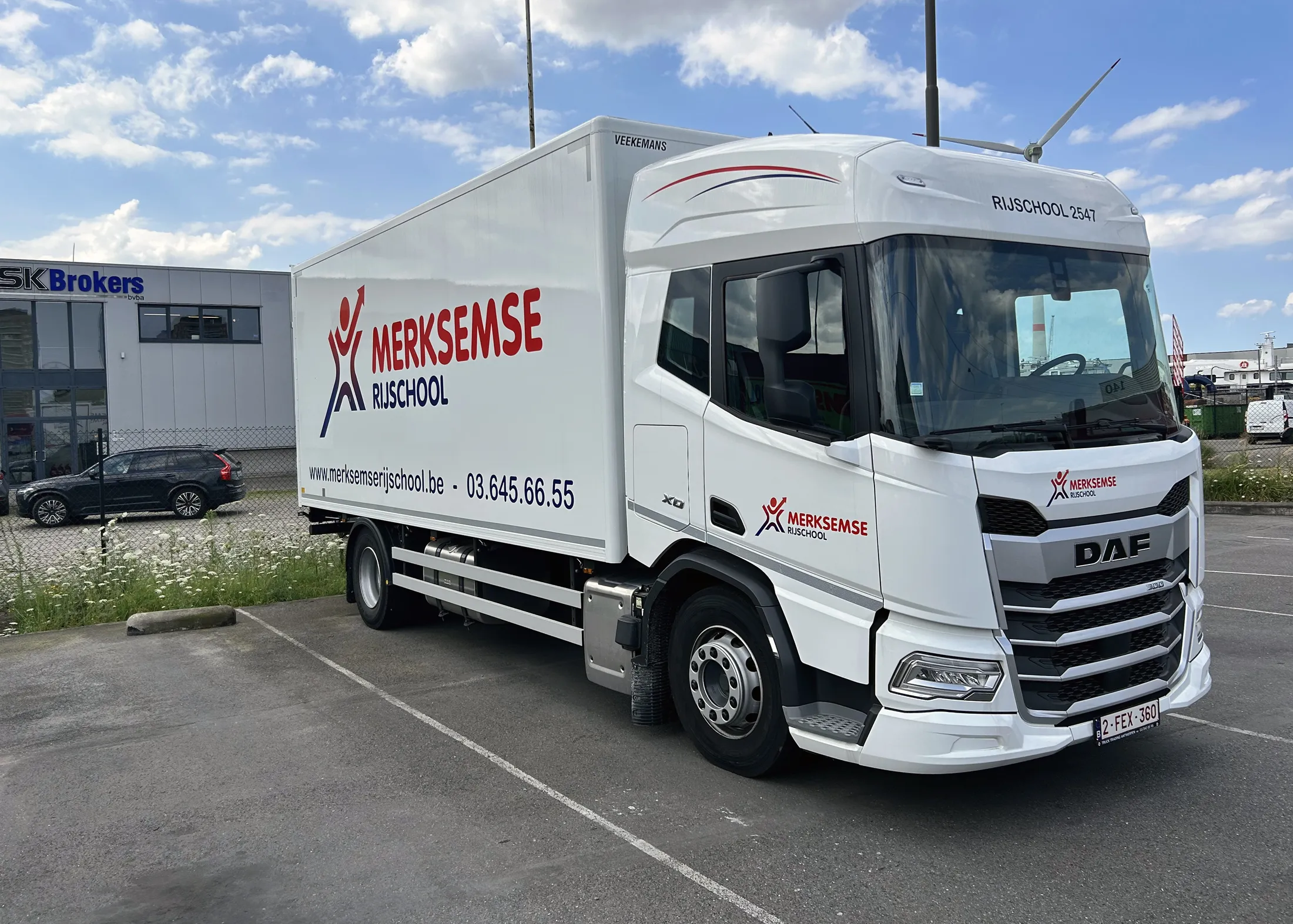 Vrachtwagen terrein